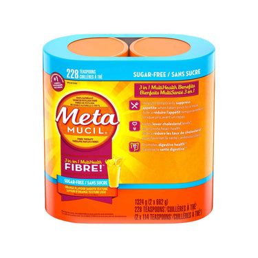 Image of Metamucil 3 in 1 MultiHealth Fibre Supplement Powder Sugar-Free 228 Doses - 1 x 1400 Grams